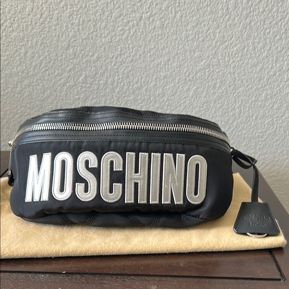Moschino Black Belt Bag
